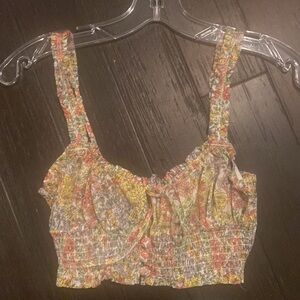 Victoria Secret “For Love and Lemons” Floral Crop Top - NWT size small